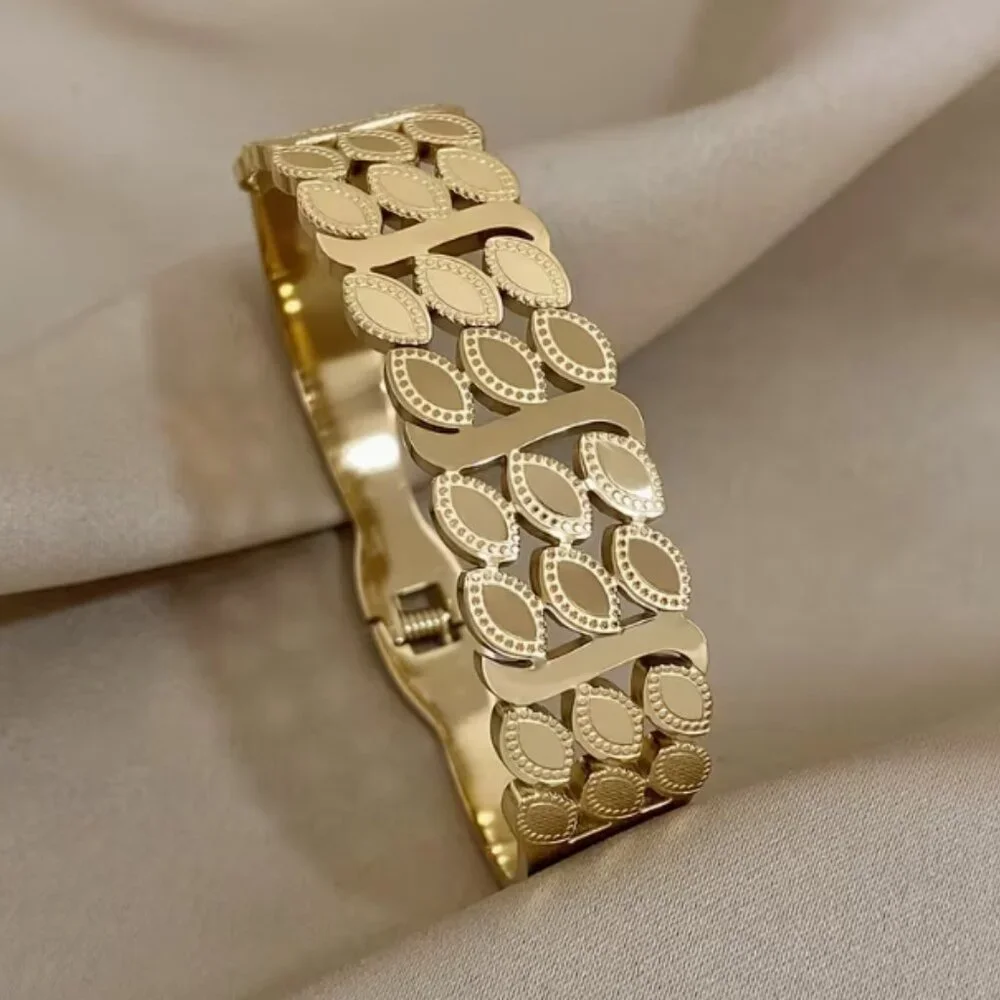 Elegant Fashionable Ear Of Wheat Bracelet Stainless Steel Jewelry Bracelet
